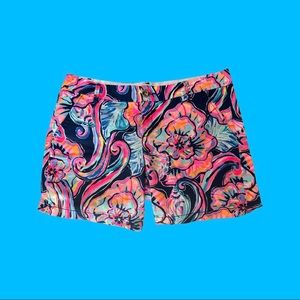EEUC size 12 Lilly Pulitzer Jayne stretch shorts HTF boho bateau